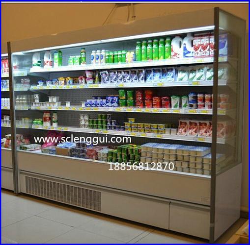 冷藏乳制品展示柜 乳制品展示风幕柜 超市乳制品保鲜柜
